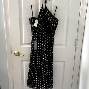 Ann Taylor halter polka dot dress